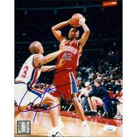 Jerry Stackhouse Philadelphia 76ers Signed 8x10 Glossy Photo JSA Authenticated