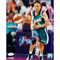 Dawn Staley Charlotte Sting Signed 8x10 Glossy Photo JSA Authenticated Dawn Staley Charlotte Sting Signed 8x10 Glossy Photo JSA Authenticated