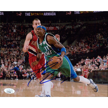 Jason Terry Dallas Mavericks Signed 8x10 Glossy Photo JSA Authenticated
