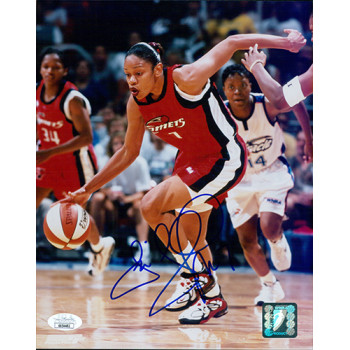 Tina Thompson Houston Comets Signed 8x10 Glossy Photo JSA Authenticated