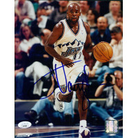 Jacque Vaughn Utah Jazz Signed 8x10 Glossy Photo JSA Authenticated Jacque Vaughn Utah Jazz Signed 8x10 Glossy Photo JSA Authenticated