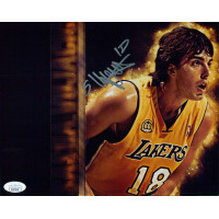 Sasha Vujacic Los Angeles Lakers Signed 8x10 Glossy Photo JSA Authenticated Sasha Vujacic Los Angeles Lakers Signed 8x10 Glossy Photo JSA Authenticated