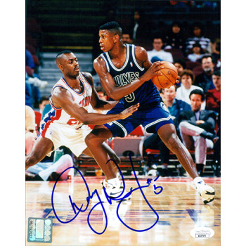 Doug West Minnesota Timberwolves Signed 8x10 Glossy Photo JSA Authenticated Doug West Minnesota Timberwolves Signed 8x10 Glossy Photo JSA Authenticated