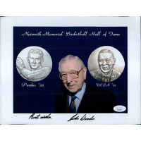 John Wooden UCLA Bruins Signed 8.5x11 Glossy Photo JSA Authenticated