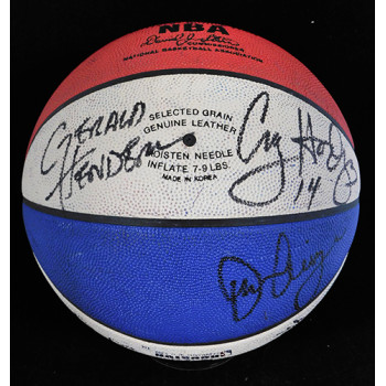 All Star 3-Point Shootout 1989 Participants Signed LE Basketball JSA Authentic