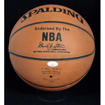 Marcus Fizer Signed Spalding I/O Basketball JSA Authenticated Scuffing Damage