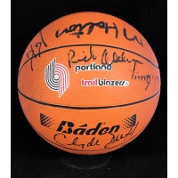 Portland Trail Blazers 1986-87 Team Signed Basketball Beckett Authenticated BAS