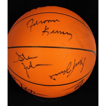 Portland Trail Blazers 1986-87 Team Signed Basketball Beckett Authenticated BAS