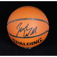 John Wallace Signed Mini Spalding 5" NBA Basketball JSA Authenticated