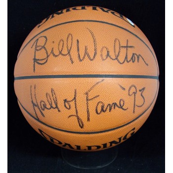 Bill Walton Signed Spalding Official Game Basketball JSA Authenticated Scuffing