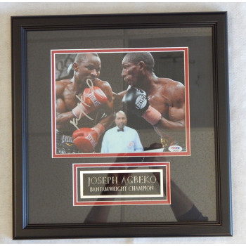 Joseph Agbeko Boxer Signed Framed 8x10 Glossy Photo PSA Authenticated Joseph Agbeko Boxer Signed Framed 8x10 Glossy Photo PSA Authenticated