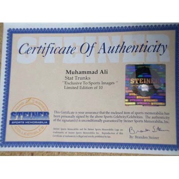 Muhammad Ali Signed Limited Edition Robe and Trunks #3/10 Steiner and Online Authenticated