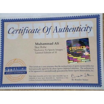 Muhammad Ali Signed Limited Edition Robe and Trunks #3/10 Steiner and Online Authenticated