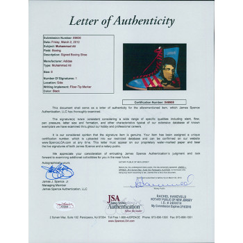 Muhammad Ali Boxer Signed Boxing Adidas Shoe Boot JSA Authenticated Muhammad Ali Boxer Signed Boxing Adidas Shoe Boot JSA Authenticated