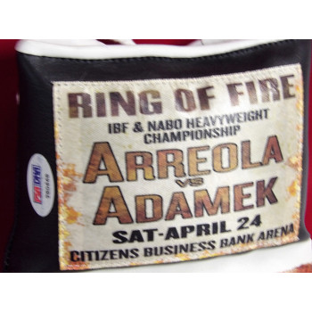 Tomasz Adamek and Chris Arreola Signed Boxing Glove PSA Authenticated