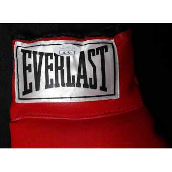 Iran Barkley Boxer Signed Red Everlast Boxing Glove JSA Authenticated