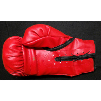 Iran Barkley Boxer Signed Red Everlast Boxing Glove JSA Authenticated