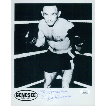 Carmen Basilio Boxer Signed 8x10 Glossy Photo JSA Authenticated Kinks Carmen Basilio Boxer Signed 8x10 Glossy Photo JSA Authenticated Kinks