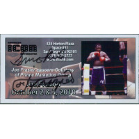Joe Frazier Boxer Signed Autograph Appearance Ticket PSA Authenticated