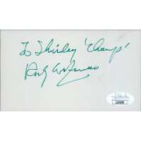 Rocky Graziano Boxer Signed 3x5 Index Card JSA Authenticated