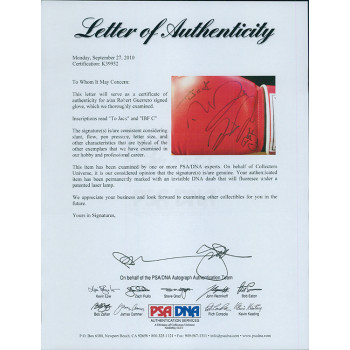 Robert Guerrero Boxer Signed Red Everlast Boxing Glove PSA Authenticated