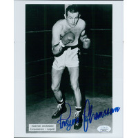 Ingemar Johansson Boxer Signed 8x10 Glossy Photo JSA Authenticated