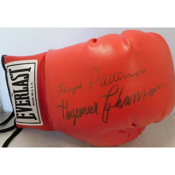 Ingemar Johansson & Floyd Patterson Signed Red Boxing Glove JSA Authenticated Ingemar Johansson & Floyd Patterson Signed Red Boxing Glove JSA Authenticated