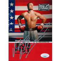Vitali Klitschko Boxer Signed 5x7 Cardstock Photo JSA Authenticated