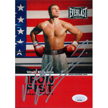 Vitali Klitschko Boxer Signed 5x7 Cardstock Photo JSA Authenticated