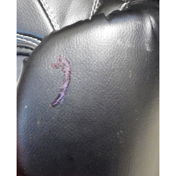 Danny Little Red Lopez Boxer Signed Black Title Boxing Glove PSA Authenticated