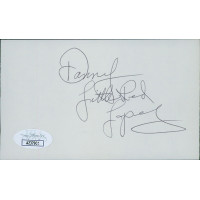 Danny Lopez Boxer Signed 3x5 Index Card JSA Authenticated