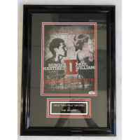 Sergio Maravilla Martinez Boxer Signed 2010 Fight Program Framed PSA Authentic