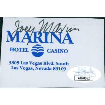 Joey Maxim Boxer Signed 2x3 Cut Page JSA Authenticated