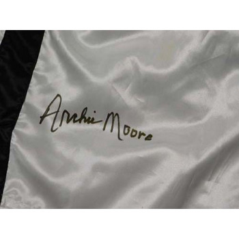 Archie Moore Signed White Everlast Boxing Trunks / Shorts JSA Authenticated