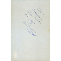 Ken Norton Boxer Signed 5.5x8.5 Cut Page JSA Authenticated