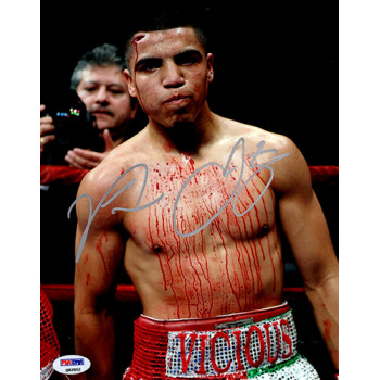 Victor Ortiz Boxer Signed 8x10 Matte Cardstock Photo PSA Authenticated