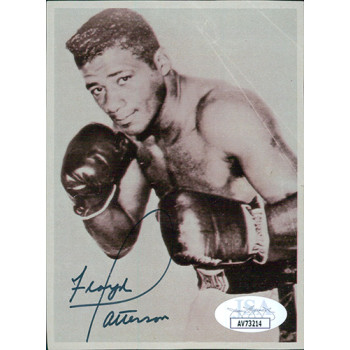 Floyd Patterson Boxer Signed 3.5x4.75 Cut Magazine Page JSA Authenticated Floyd Patterson Boxer Signed 3.5x4.75 Cut Magazine Page JSA Authenticated