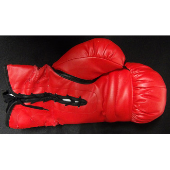 Brandon Rios and Mike Alvarado Signed Red Boxing Glove PSA Authenticated DMG