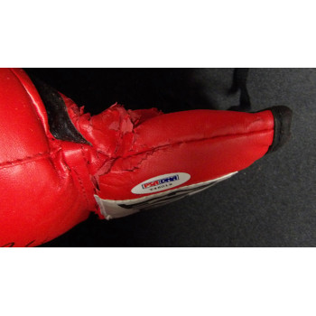 Brandon Rios and Mike Alvarado Signed Red Boxing Glove PSA Authenticated DMG