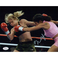 Mia St. John Boxer Signed 8x10 Matte Photo JSA Authenticated