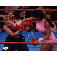 Mia St. John Boxer Signed 8x10 Matte Photo JSA Authenticated