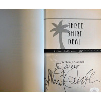 Stephen J. Cannell Signed Three Shirt Deal 1st Hardcover Book JSA Authenticated