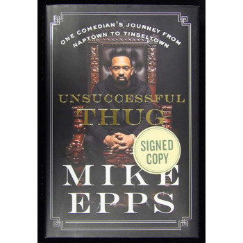 Mike Epps Signed Unsuccessful Thug First Edition Hardcover Book JSA Authentic