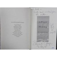 Elizabeth George Signed A Place of Hiding First Edition Book JSA Authenticated P