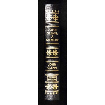 John Glenn Signed A Memoir Easton Press Hardcover Book JSA Authenticated
