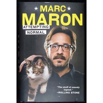 Marc Maron Signed Attempting Normal 1st Hardcover Book JSA Authenticated