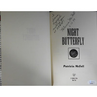 Patricia McFall Signed Night Butterfly Hardcover Book JSA Authenticated