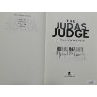 Michael McGarrity Signed The Judas Judge 1st Ed Hardcover Book JSA Authenticated