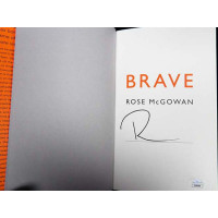 Rose McGowan Signed Brave First Edition Hard Cover Book JSA Authenticated A
