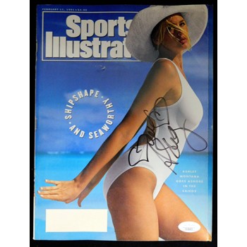 Ashley Montana Model Signed 1991 Sports Illustrated Magazine JSA Authenticated